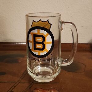 NHL Boston Bruins Glass Mug 12 oz.